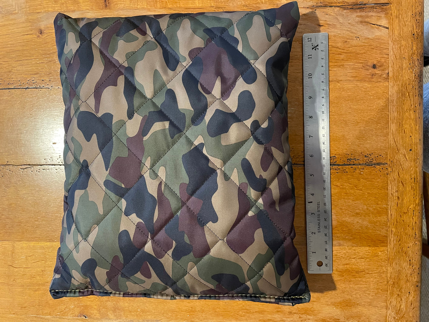 Travel Pillow, Quilted, Water Resistant, Camo