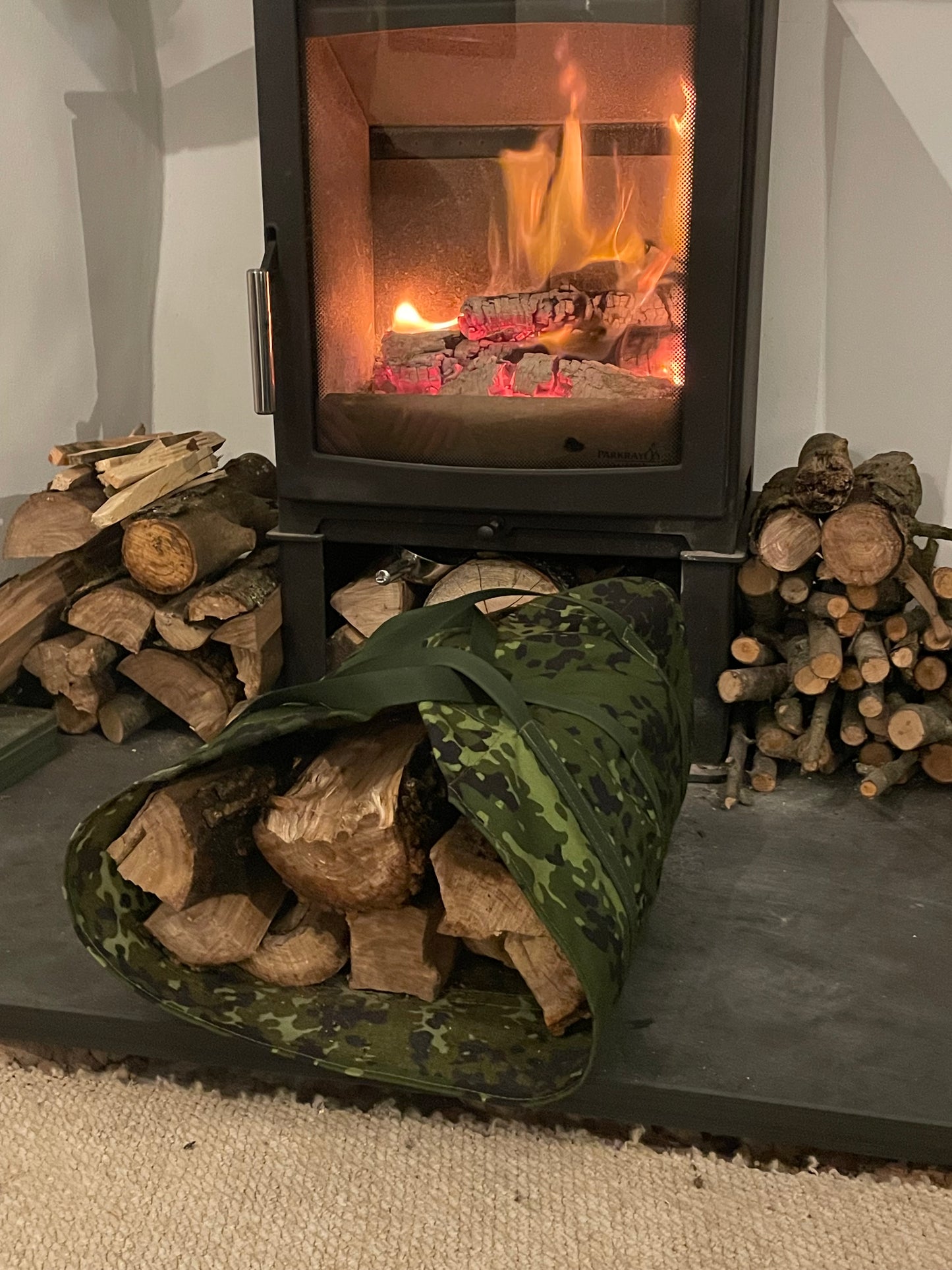 Log Kindling Wrap Carry