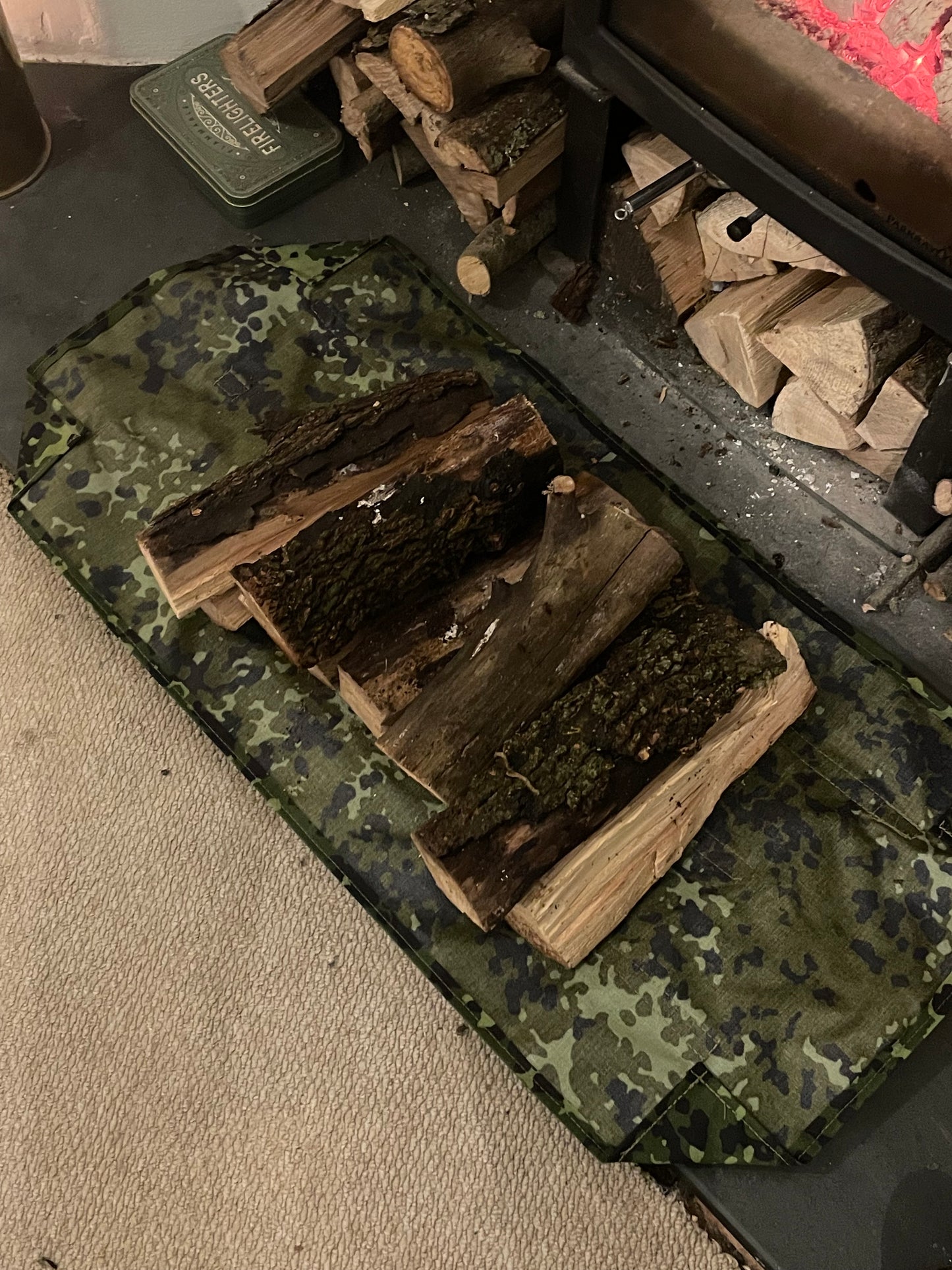 Log Kindling Wrap Carry