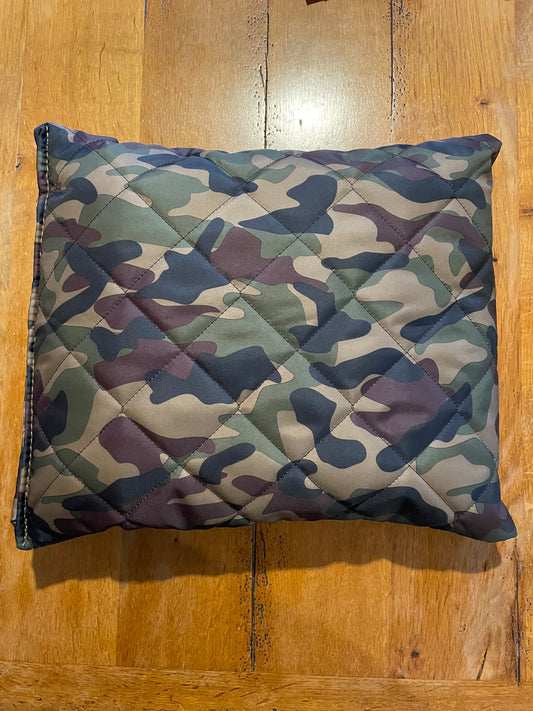 Travel Pillow, Quilted, Water Resistant, Camo