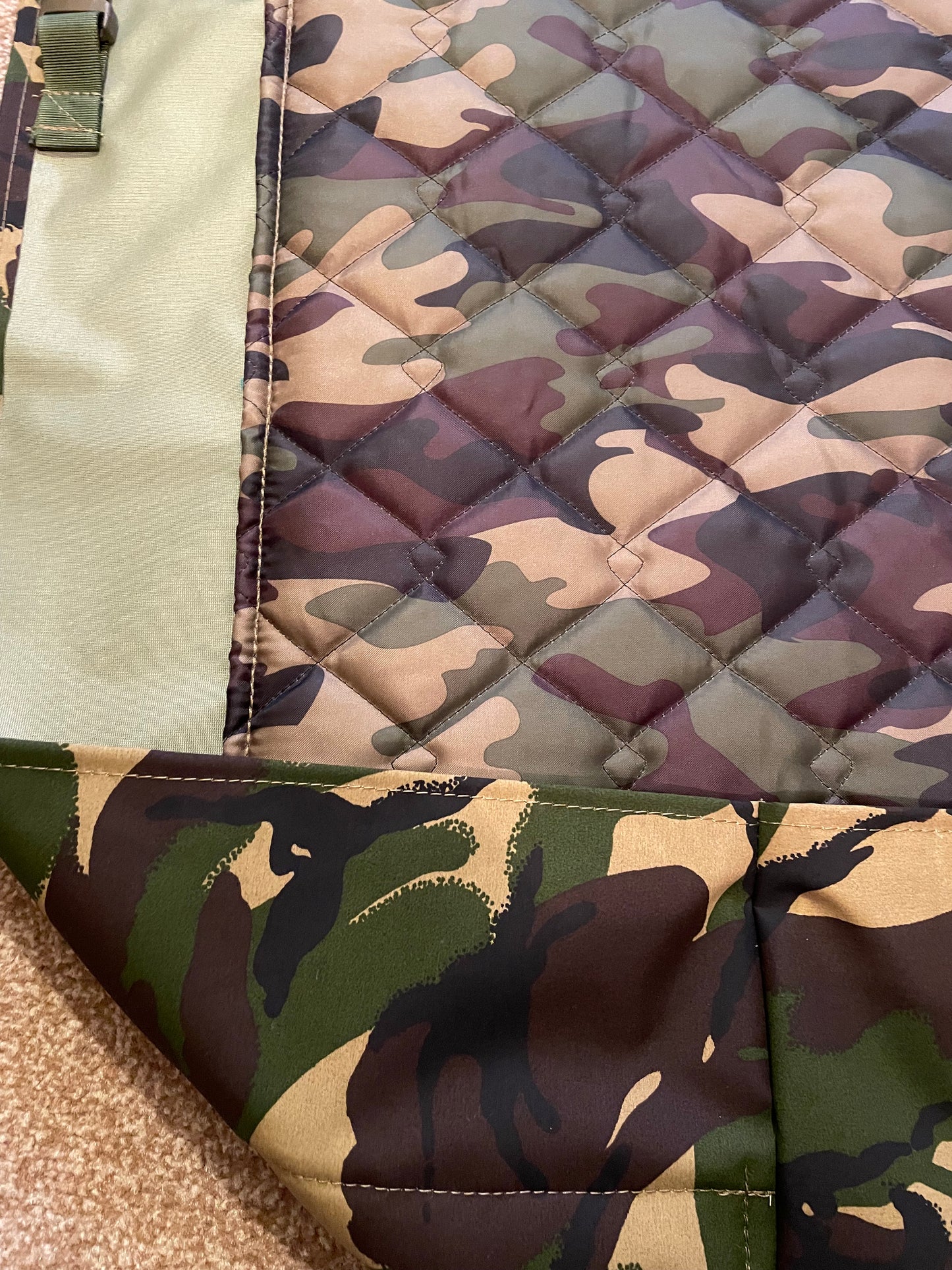 Quilt lined DPM waterproof Goretex Bedchair Cover