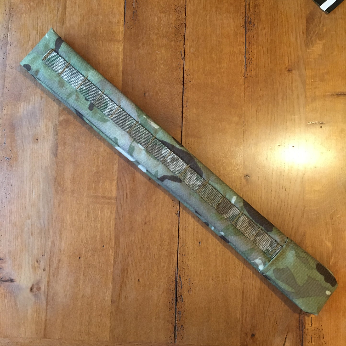 MOLLE back Basha pole Cover MTP . Lightweight Stow Sleeve Camouflage