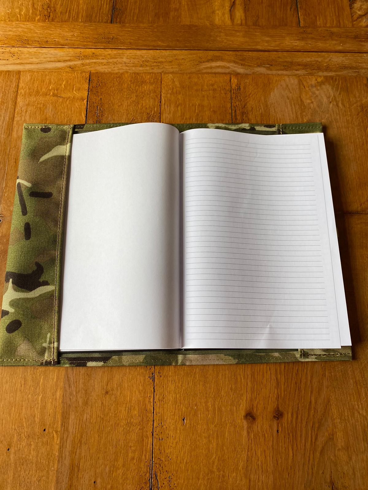 A4 MTP/Multicam/ DPM Notebook Cover With Notebook